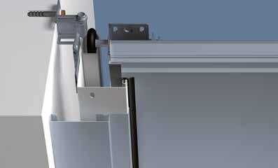 otvoru je možno namontovat cenově výhodná vrata snormovanou nebo modernizační velikostí. Zbývající štěrbina mezi boční stěnou a zárubní vrat (max. 35 mm) se zakryje pomocí sady slepého rámu.