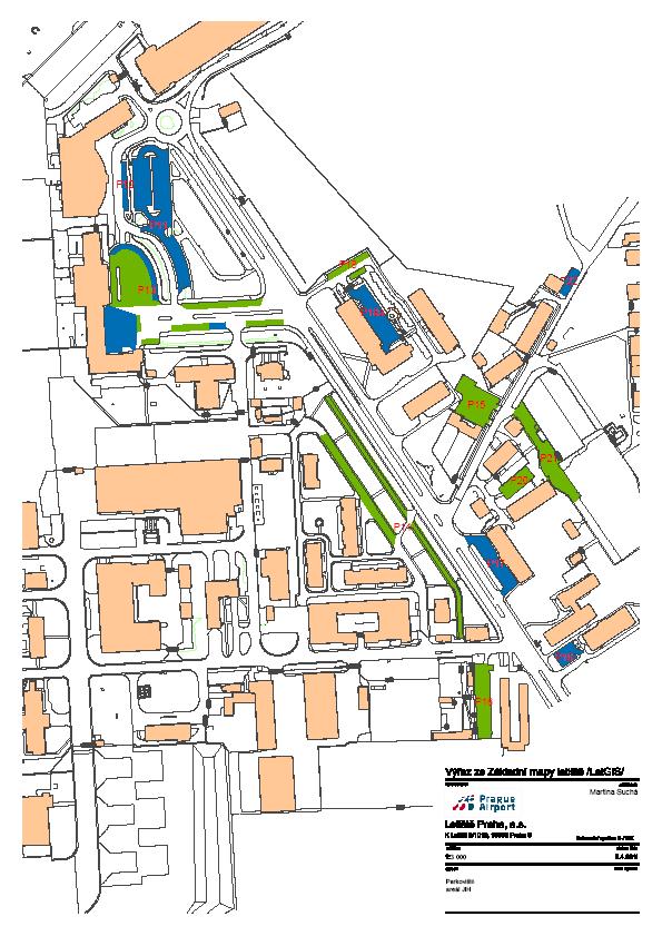 Příloha č. 4B Plánek areálu jih Letiště Praha, a.