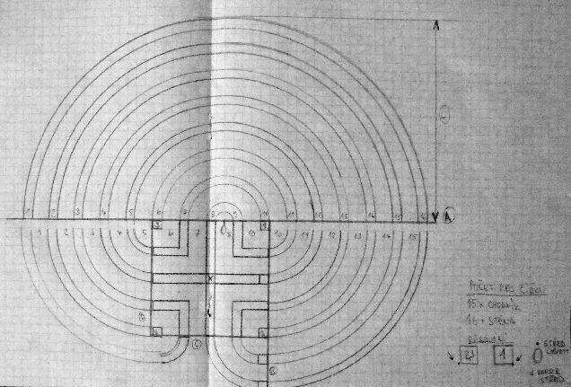 Technický návrh podle posvátné geometrie Vypadalo to, že symbol Labyrintu je