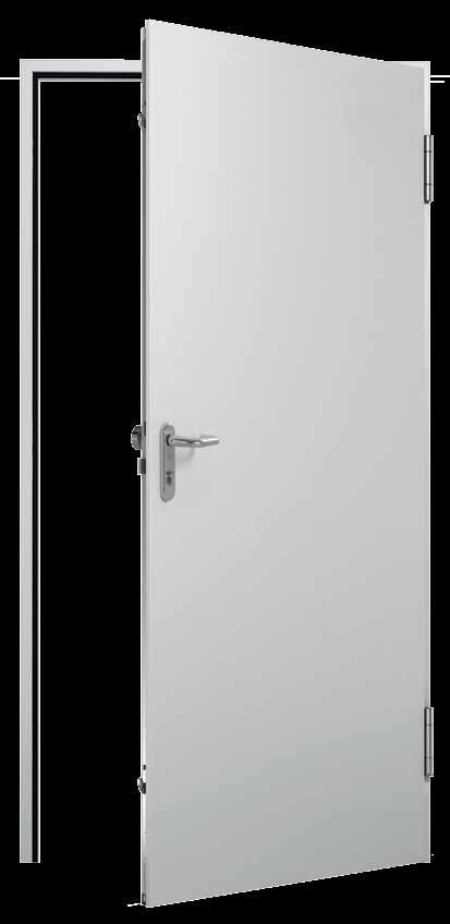 Protipožární a bezpečnostní dveře WAT 40 Bezpečnostní dveře bytu Jednokřídlé Dveřní prvek Dveře WAT 40 se dodávají jako kompletní dveřní prvek připravený k montáži.