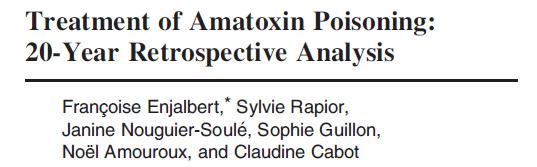2108 hospitalized amatoxin poisoning exposures as reported in the medical literature from North America and