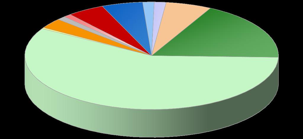 Lázeňská péče v roce 2016 pro dorost podle indikačních skupin na náklad zdravotního pojištění (počty osob) Nemoci trávicí 2,9% Nemoci oběhové 1,3% Nemoci žláz s vnitřní sekrecí