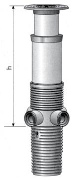 DRENÁŽNÍ ŠACHTY Drenážní šachty s usazovacím prostorem na 70 l nebo 35 l s výtokem pro drenážní potrubí D e 110-160-200 Šachty se vytvářejí kombinací dna s prodloužením a samostatným poklopem
