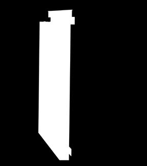 Vertikální spáru tvoří plocha vertikálního profilu nosného roštu.