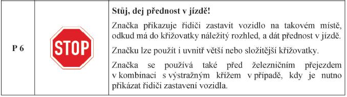 6 Zákazové značky (1) Zákazové značky se umísťují u místa, odkud zákaz nebo omezení platí, popřípadě kde končí.