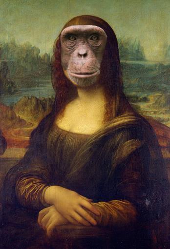 6. UMĚNÍ V historii Planety opic naleznete mnoho zajímavých výtvarných, hudebních a dalších uměleckých směrů MONA ŠIMPANZÍNA