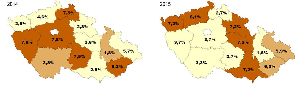 Intravilán v obci Číselný údaj vyjadřuje podíl vozidel překračujících nejvyšší dovolenou rychlost v obci, k celkovému počtu zaznamenaných vozidel. V obci je bráno překračování o 10 km.