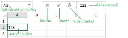 2. Zapište například 123 a pozorně se podívejte na řádek vzorců měl by se shodovat s obrázkem. Obr.