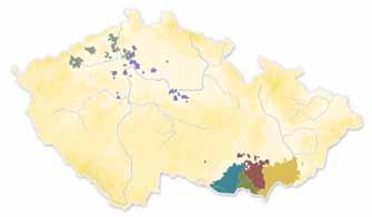 Vinařská mapa České republiky VINAŘSKÁ PODOBLAST WINE-GROWING SUB-REGION WEINBAUTEILGEBIET: ZNOJEMSKÁ MIKULOVSKÁ VELKOPAVLOVICKÁ SLOVÁCKÁ MĚLNICKÁ LITOMĚŘICKÁ