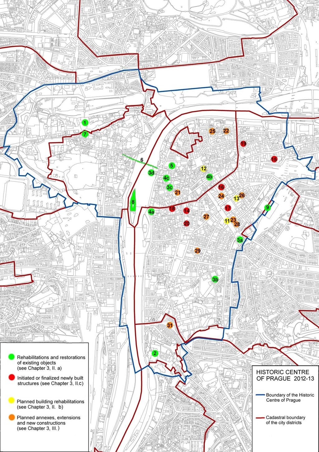 Obrazová příloha Historické centrum Prahy (C 616-001) Mapa Historického centra Prahy (C