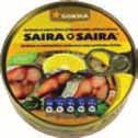 SAIRA*SAIRA Sardinela ve vlastní šťávě 240 g s citronem SOKRA 24