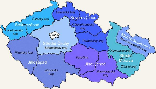 Příloha č. 7 Obrázek č. 1: Mapa regionů soudržnosti České republiky Zdroj: http://www.