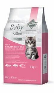 DNM cat Kitten Baby Chicken & Rice - 3 kg Kompletní krmivo pro koťata do 12 měsíců, březí a kojící kočky.