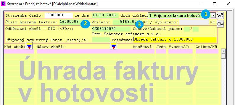 60 Nikdy se nepokoušejte měnit doklady, které již byly odeslány do systému EET jinak, než vytvářením nových, opravných, dokladů!