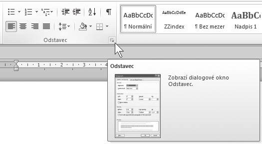 Protože nástrojů je na jednotlivých kartách umístěno mnoho, je každá karta rozdělena do skupin, které jsou odděleny svislou příčkou, mají vlastní lištu a jsou označeny názvem.