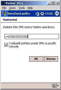 Zadejte číslo SMS