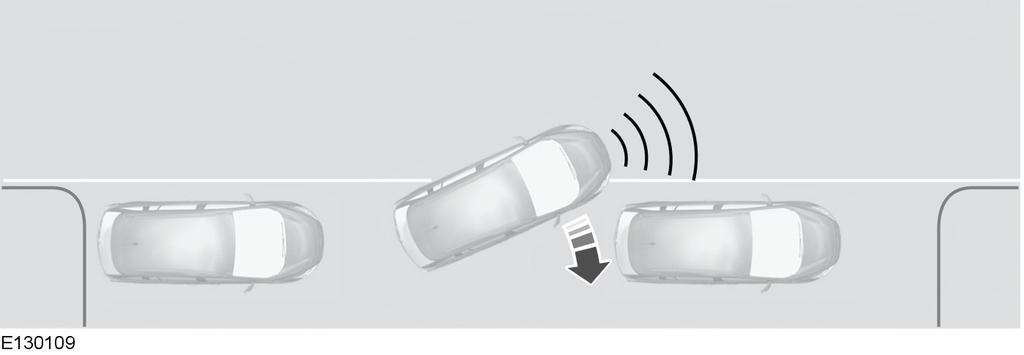 Aktivní parkovací asistent Popojeďte s vozidlem dopředu. Pokud zazní nepřerušovaný tón, zastavte vozidlo.