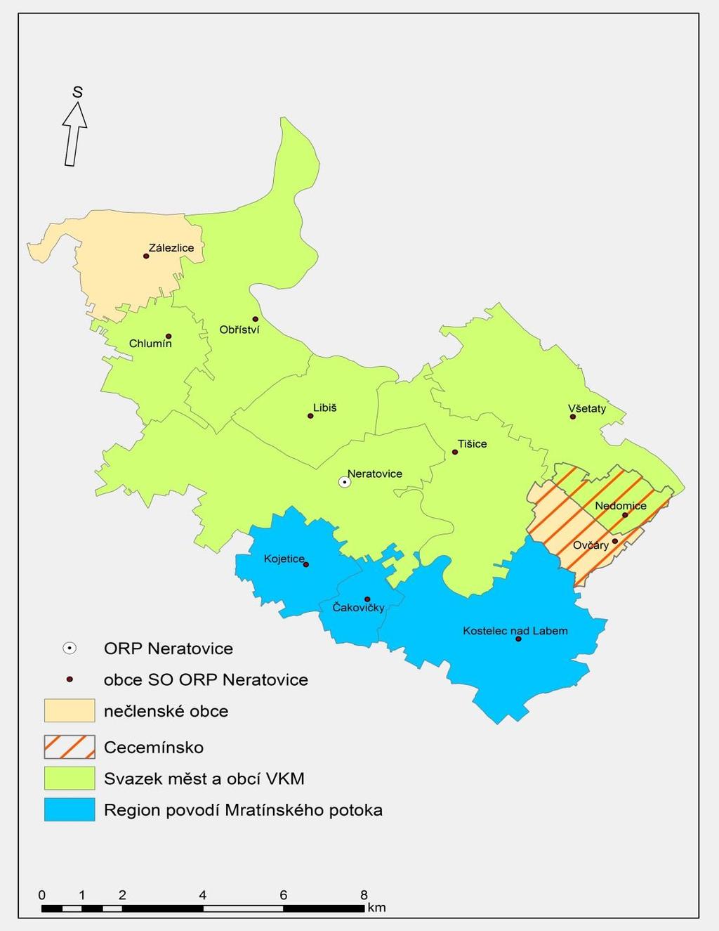 2 Souhrnná zpráva za všechny DSO v území Ve správním obvodu ORP Neratovice působí 3 dobrovolné svazky obcí (Svazek měst a obcí VKM, Cecemínsko, Region