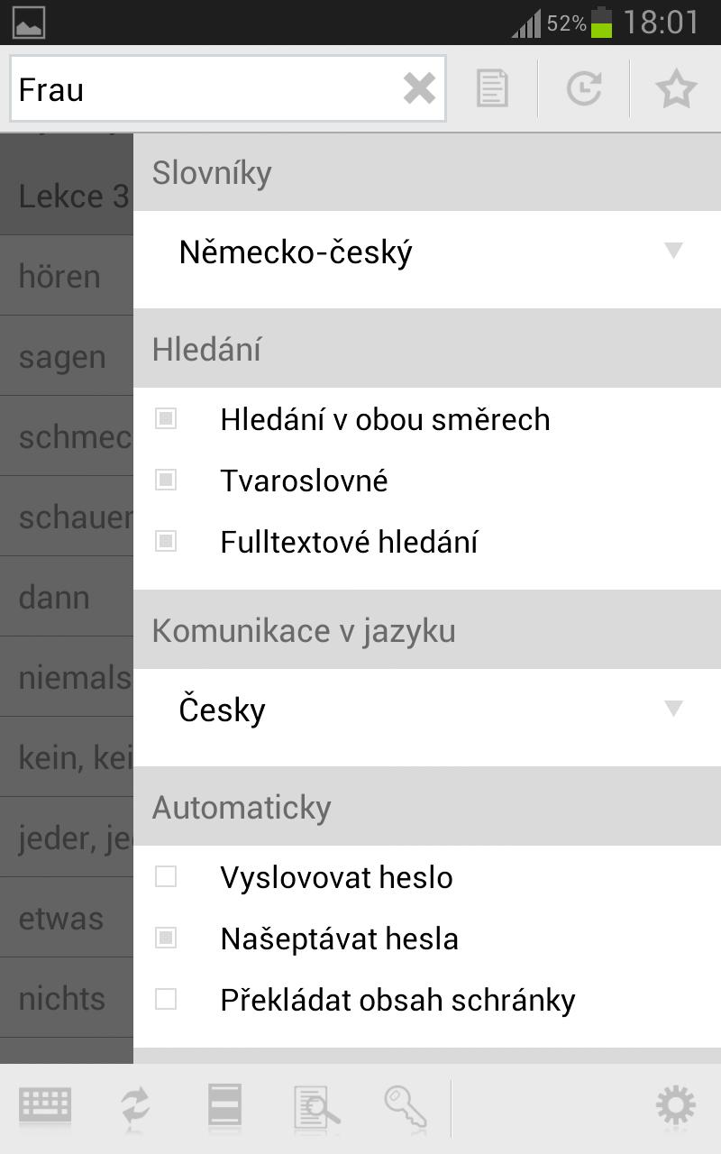 Rozsah slovníku K recenzi mi Lingea poskytla (Viz Obr. 1) databázi o rozsahu N-Č 62 000 hesel, významů a se 134 000 překladů, Č-N 53 000 hesel se 109 000 překladů.