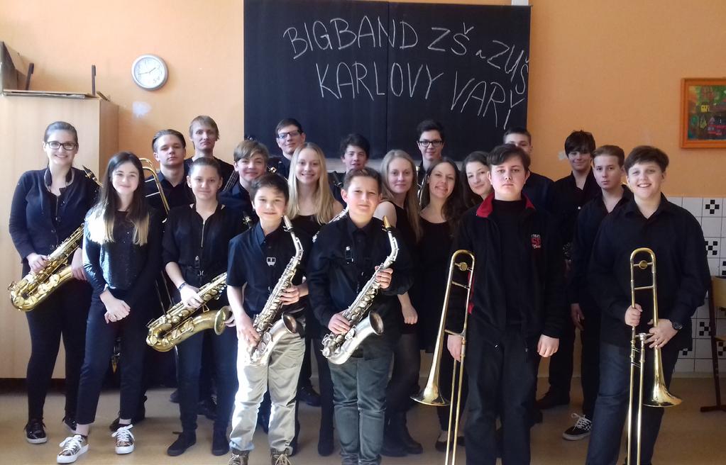 Big band ZŠ a ZUŠ Karlovy Vary S nápadem vzniku školního jazzového Big Bandu přišel v létě 2003 známý karlovarský jazzman a pořadatel jazzového dění v Karlových Varech Milan Krajíc, který již 20 let