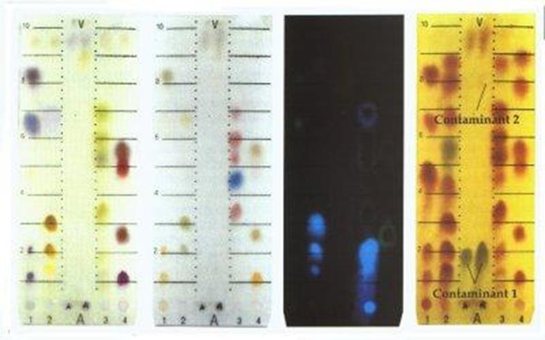 chromatografie sacharidů na tenké vrstvě (Silufol) stacionární fáze: adsorbovaná voda mobilní fáze: ethylacetát-isopropanol-voda (6:4:2) chromatografie fosfolipidů na tenké vrstvě (Silufol)