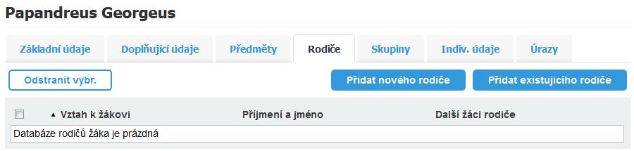 9. Omluva / avízo omluvy absence ze strany zákonného zástupce či zletilého žáka Přirozeně, pro školu je pohodlné, pokud rodič třídnímu učiteli naznačí, co se žákem je (proč chybí ve výuce).