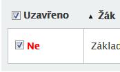 ústřední zatržítko pro vybrání všech žáků) a proceduru potvrďte. 7.