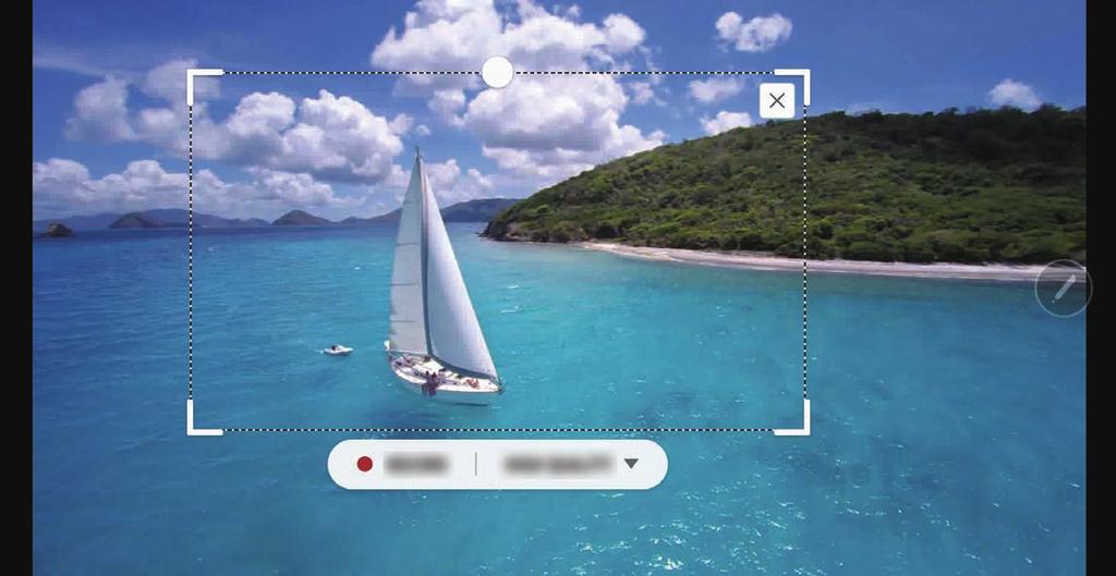 Aplikace a funkce Zachycení oblasti z videa Při přehrávání videa můžete vybrat oblast a uložit ji jako animaci GIF.