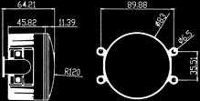 světla: 7000K (denní světla), 5000K (mlhová světla) 12/24 V 12/24 V rozměry 188 x 33 x 44 mm rozměry ø90 x 71 mm 2
