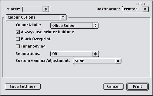MAC OS 9 1. Zvolte příkaz [File] (Soubor) [Print] (Tisk). 2 1 3 4 5 2.
