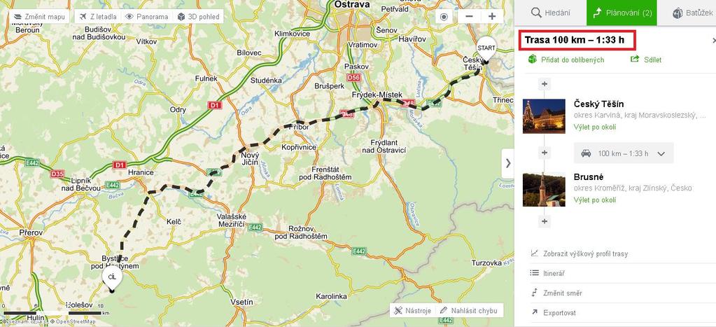 3 MĚŘENÁ CESTA Na cestě ve vzdálenosti 100 kilometrů budeme měřit kolik litrů plynu a benzínu spotřebujeme.