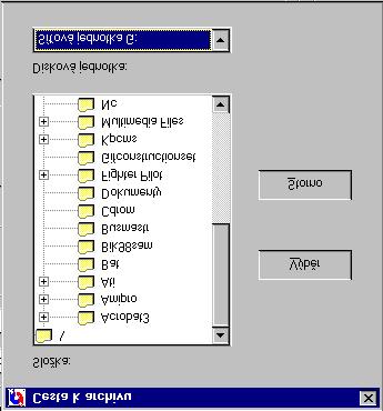 Pokud nezaškrtnete volbu Interní archivace, je potřeba na třetí straně vyplnit parametry nutné pro spuštění některého externího archivačního programu např.