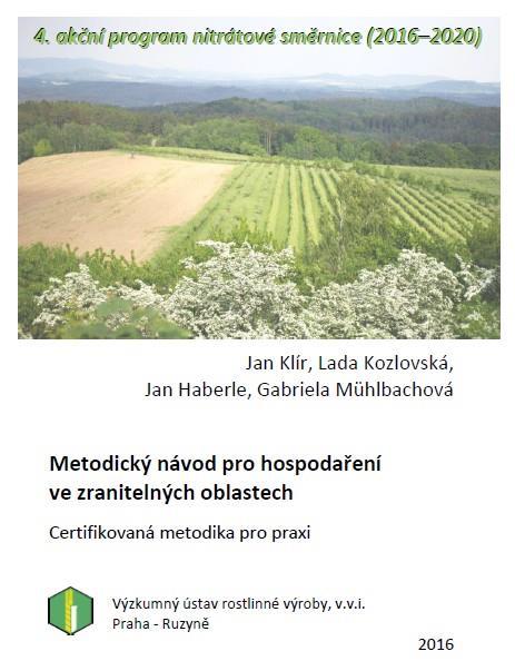 Uplatnění směr. Rady 91/676/EHS v ČR Aktuální prováděcí předpis k 33 vodního zákona: nařízení vlády č. 262/2012 Sb.