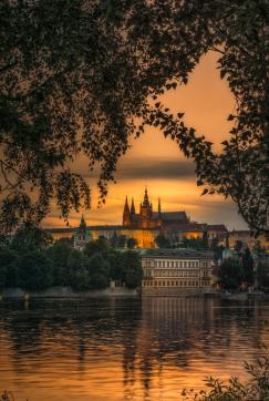 We enter the Prague Castle complex - national historic landmark and the seat of the President of the Republic.