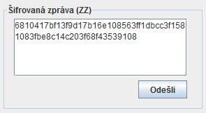 50 8 IMPLEMENTACE PGP A RSA Obr. 19: Šifrovaná zpráva principu funguje i Bobova část aplikace. Má však stanovenu odlišnou dvojici soukromého a veřejného klíče. (Obr. 20) Obr.