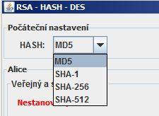 8.3 Implementace PGP 51 Obr. 21: Hash } catch(nosuchalgorithmexception e) { throw new RuntimeException(e); } Jak vidno, funkce má na vstupu řetězec otevřeného textu a na výstupu hash v podobě retězce.