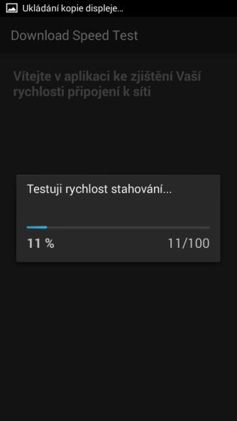 měření a v poslední obrazovce bude dialog s výsledkem měření.