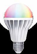 0-100%, RGB LED žárovka: automatické prolínání barev, bílá žárovka: nastavení barev teplá / studená bílá bezdrátová zásuvka pro stmívání lamp s různými