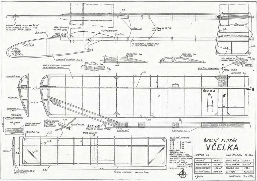 Aeromodeller v roce 1960 Školní