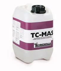 vnějším prostředí. - TC-MAS se používá, když je povrch podkladu rozdrobený následkem nízkého dávkování pojiva nebo kvůli nesprávnému zrání fabrikátu (mráz, vysoké teploty).