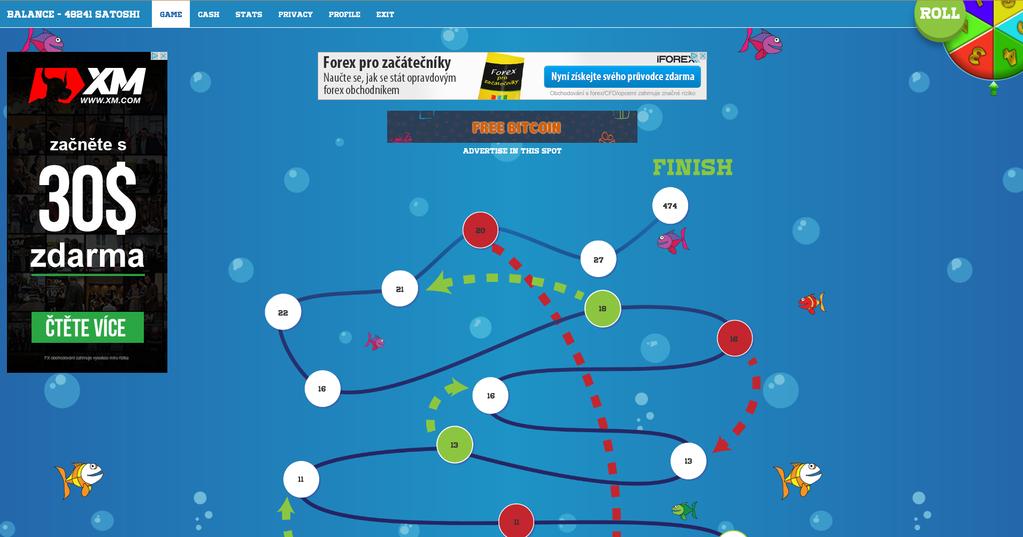 13. DEEP BITCOIN POPIS: pohyb po poli na základě náhodně vygenerovaného čísla (3x pokusy) ČAS TĚŽBY: 10 minut ODMĚNY: 1 až 600 (dle