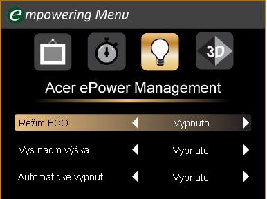 Acer eview Management Acer eview Management slouží k výběru režimu zobrazení.