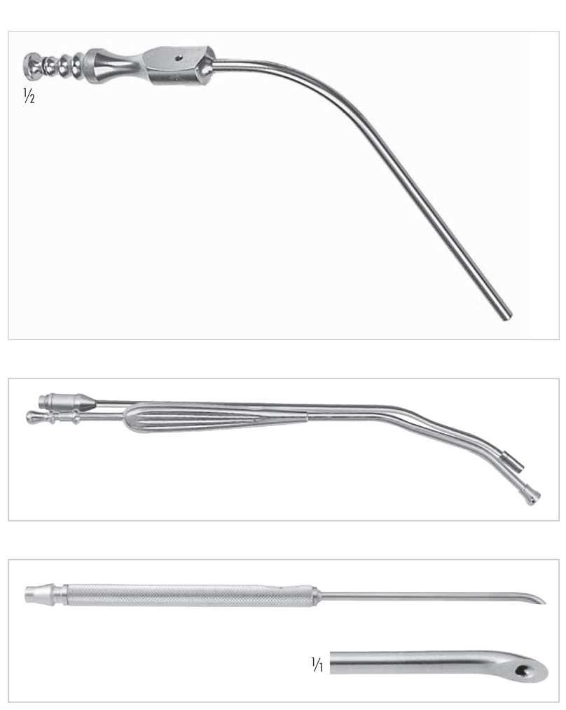 FRAZIER se světlovodem, 190 mm 165-525-006 6 Fr. 165-525-007 7 Fr. 165-525-008 8 Fr. 165-525-010 10 Fr.