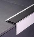 profily pro schody PROTECT délka = 340 cm - baleno po 20 kusech POLOŽKA 78/ povrch F eloxovaný stříbro 75578 78/ PROUŽKOVANÁ GUMA