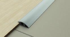 profily pro podlahy LVT Eurosystem Thin je řada profilů pro LVT a podlahy o nízké výšce od 4 do 6,5 mm.