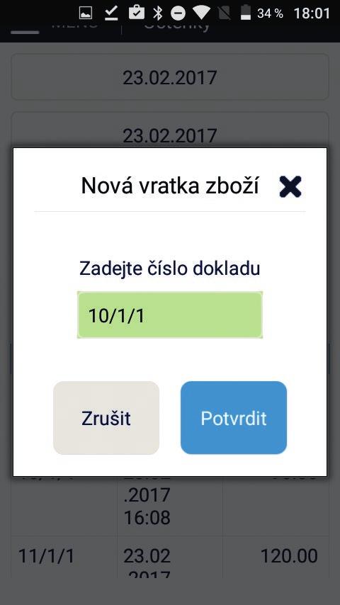 Nová vratka zboží Mobilní ekasa a mobilní ekasa Air