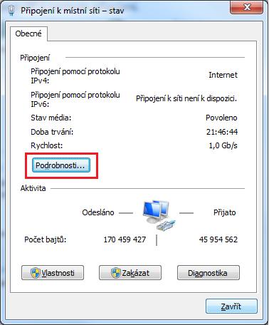 --- V řádku Protokol DHCP je povolen musí být ANO Nastavení DHCP : V systémové oblasti klikni pravým tlačítkem myš vpravo dole vedle hodin na symbol počítače nebo ikonu signálu --- v nabídce si vyber