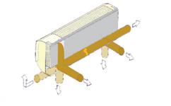 VRF systémy - vnitřní jednotky Nástěnné - G Ovladač v balení volitelné infračervený kabelový skupinový (kabelové, WiFi) Funkce Příslušenství Vzduchový filtr Elektrický expanzní ventil Čerpadlo