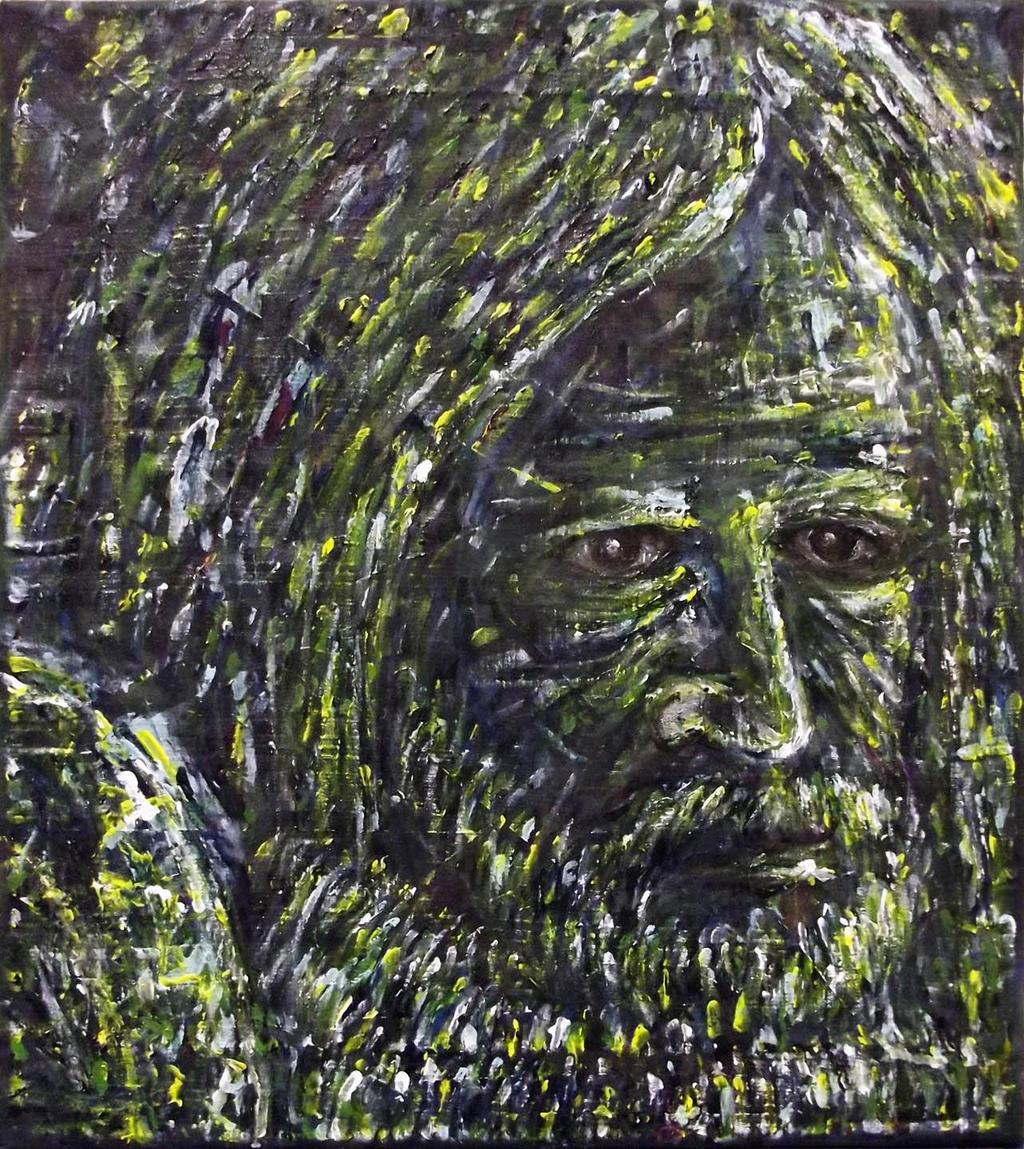 Me II, kombinovaná technika na plátně, 40x45cm,