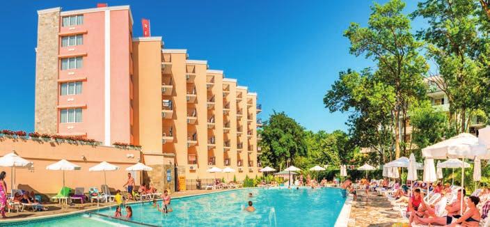 Bulharsko > Jižní pobřeží HOTEL RIVA PARK, Brna, Ostravy 1. dítě 213 let 99 Kč, při využití slevy za dospělou osobu platí dětská cena 90 Kč 2. dítě 213 let 90 Kč Jižní pobřeží / Sluneční pobřeží str.